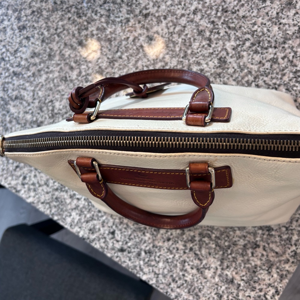 Dooney & Bourke White and Brown Florentine Vacchetta leather - Picture 7 of 13